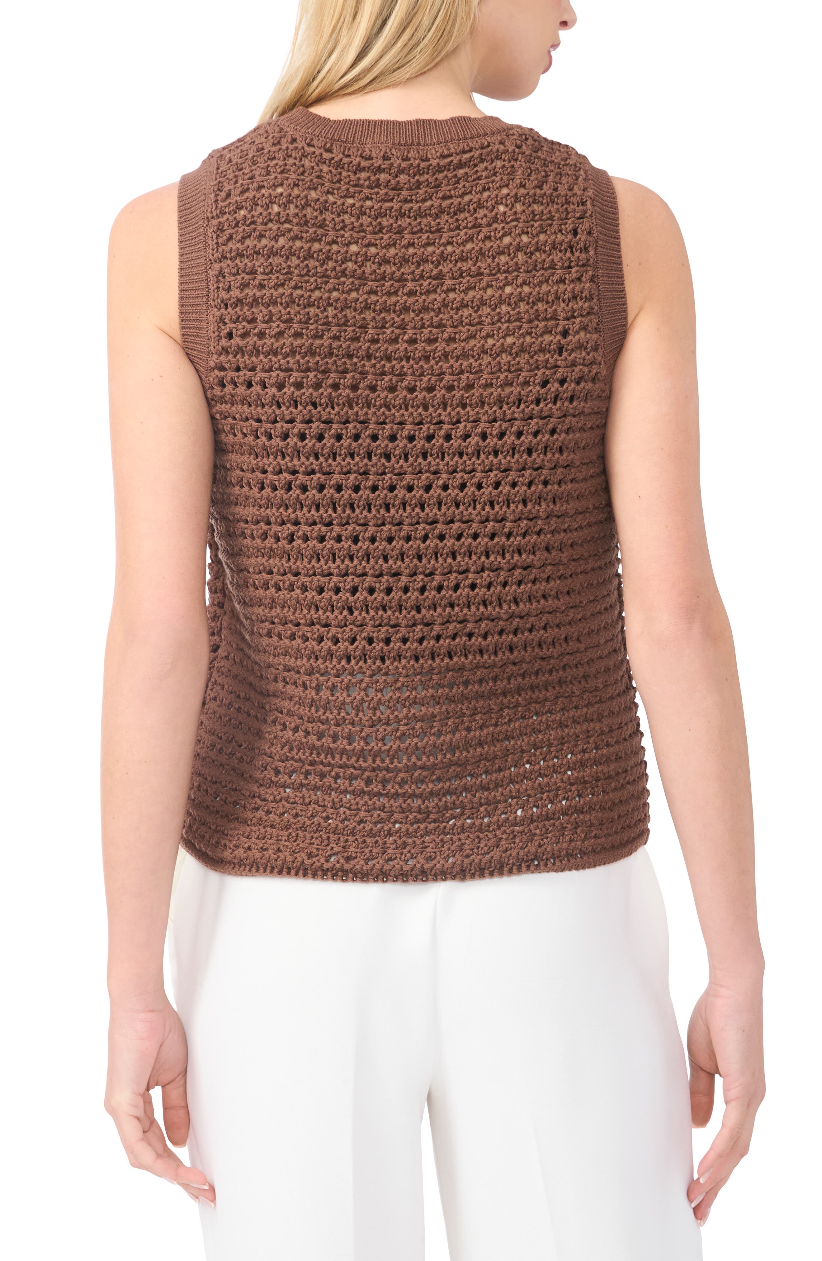 Open Stitch Sweater Tank - image 4