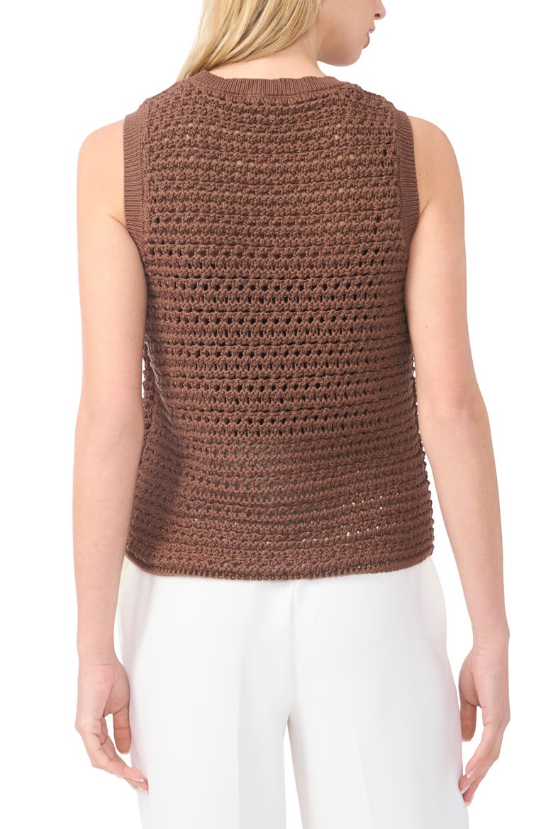Open Stitch Sweater Tank, Alternate, color, CARAFE
