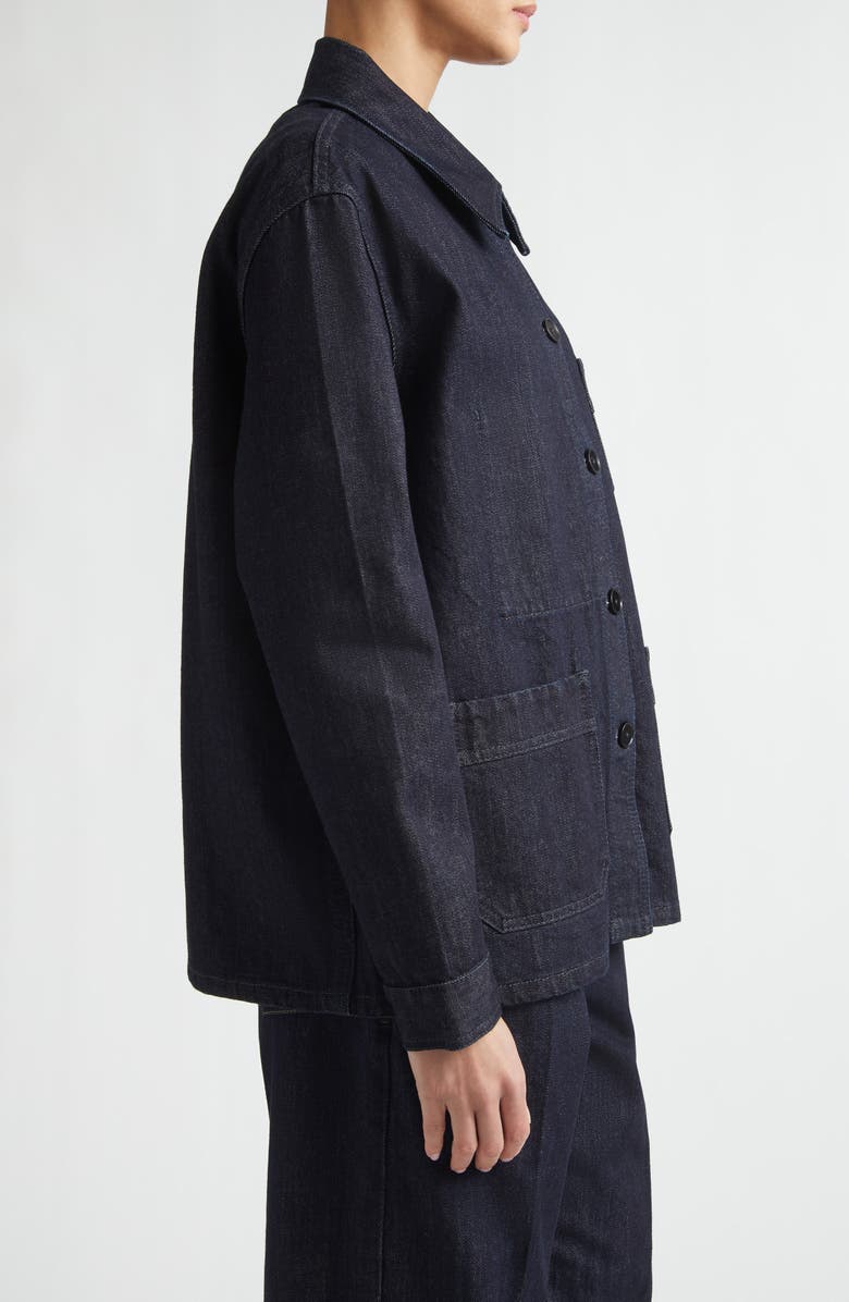 Jil Sander Workwear Denim Jacket, Alternate, color, Magnet