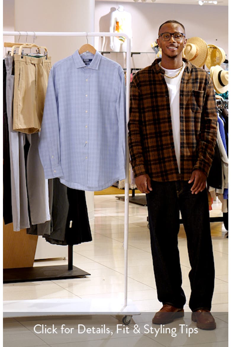Classic Fit Glen Plaid Cotton Button-Up Shirt video