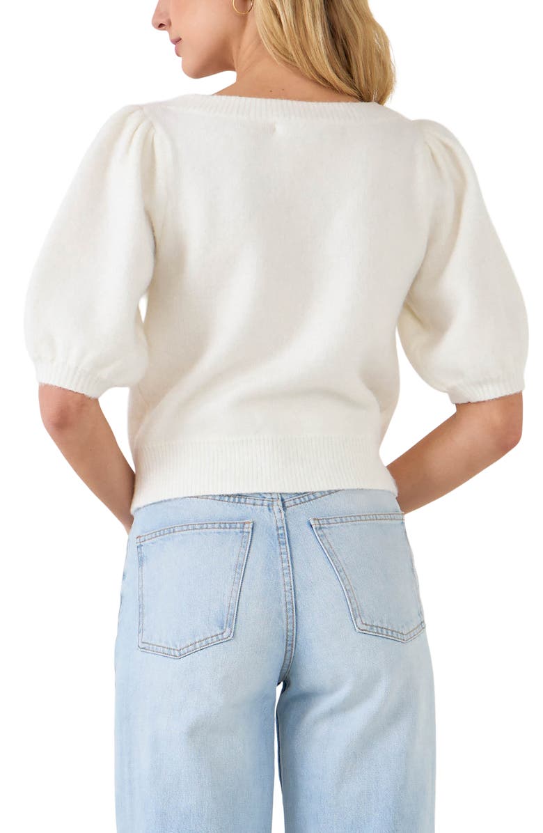 English Factory Sweetheart Cardigan, Alternate, color, 