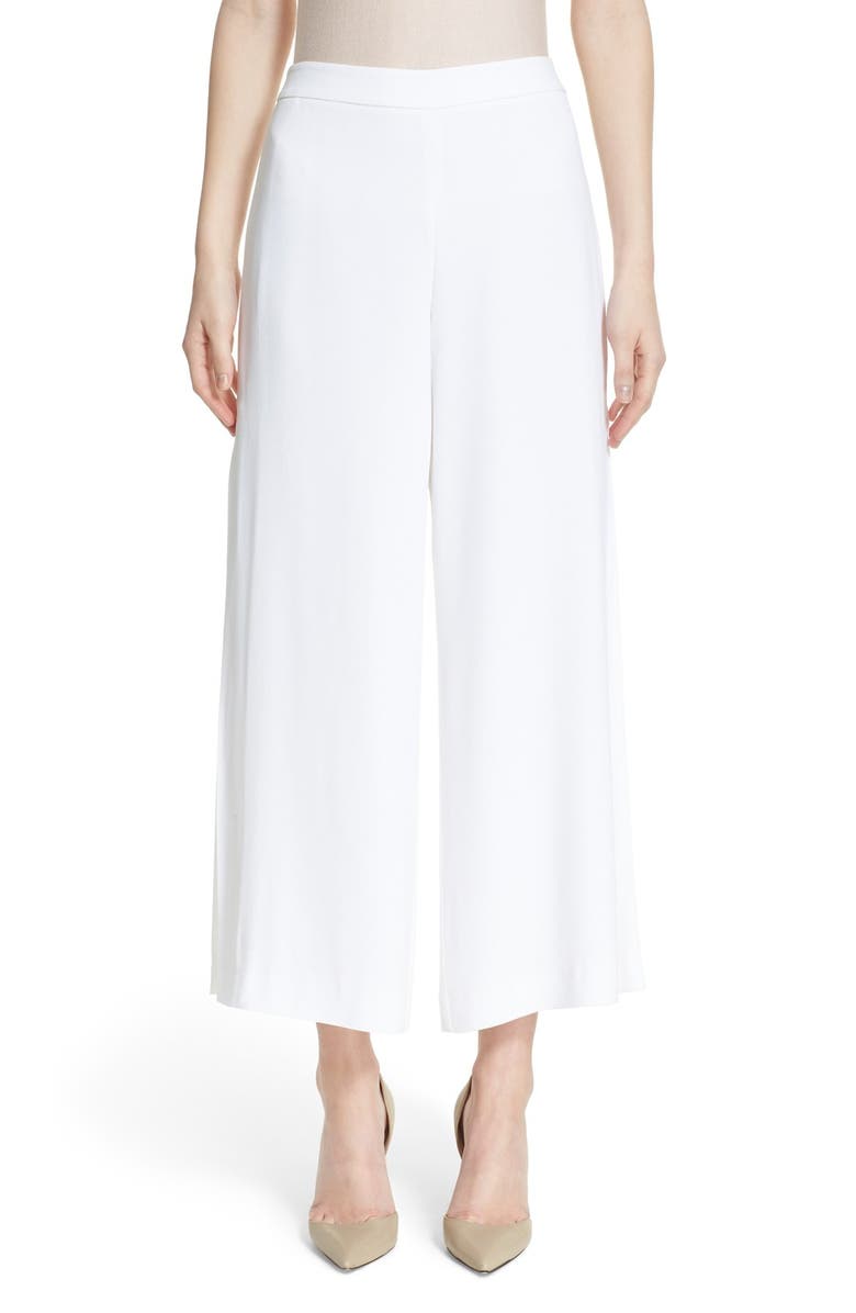 Nordstrom Signature and Caroline Issa 'Sable' Wide Leg Crop Pants, Main, color,