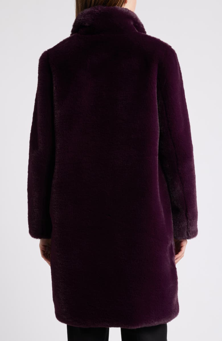 Anne Klein Faux Fur Coat, Alternate, color, 