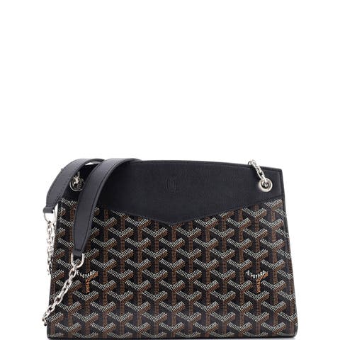Structured Rouette Chain Shoulder Bag Coated Canvas Pm
