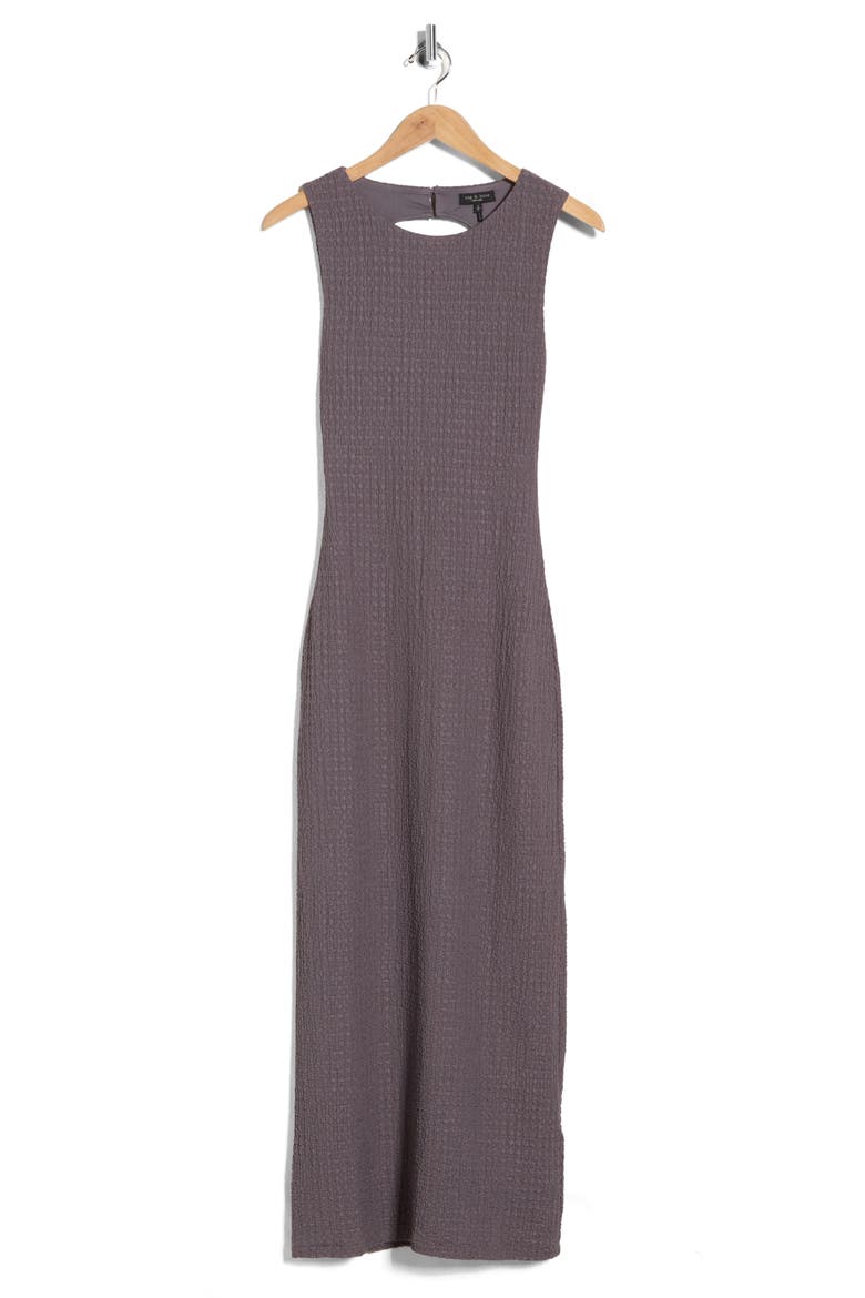 Crinkle Midi Dress, Alternate, color, DUSTY MAUVE