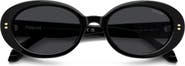 Polaroid 52mm Polarized Oval Sunglasses