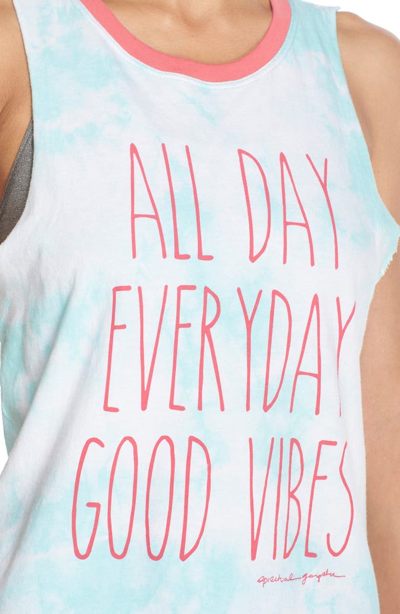 Spiritual Gangster 'Good Vibes All Day' Muscle Tee, Alternate, color, 
