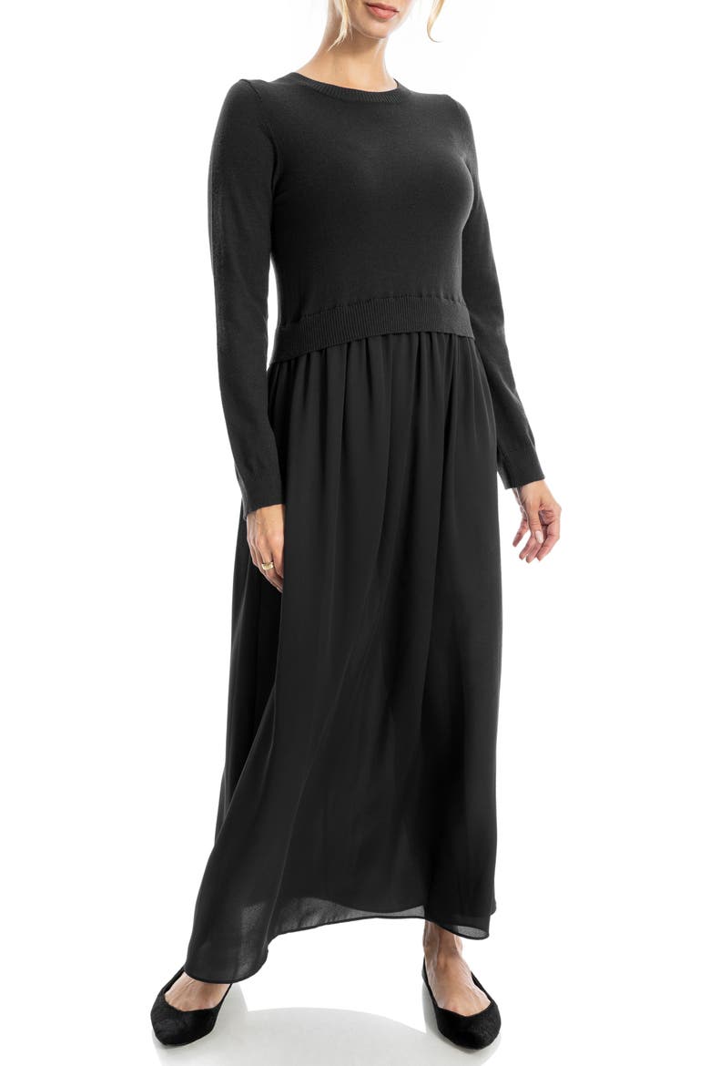 Twofer Long Sleeve Sweater Dress (Women) | Nordstromrack