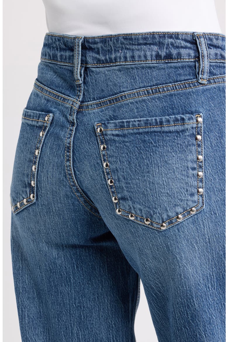 Britney Studded Wide Leg Jeans, Alternate, color, 08M MEDIUM WASH