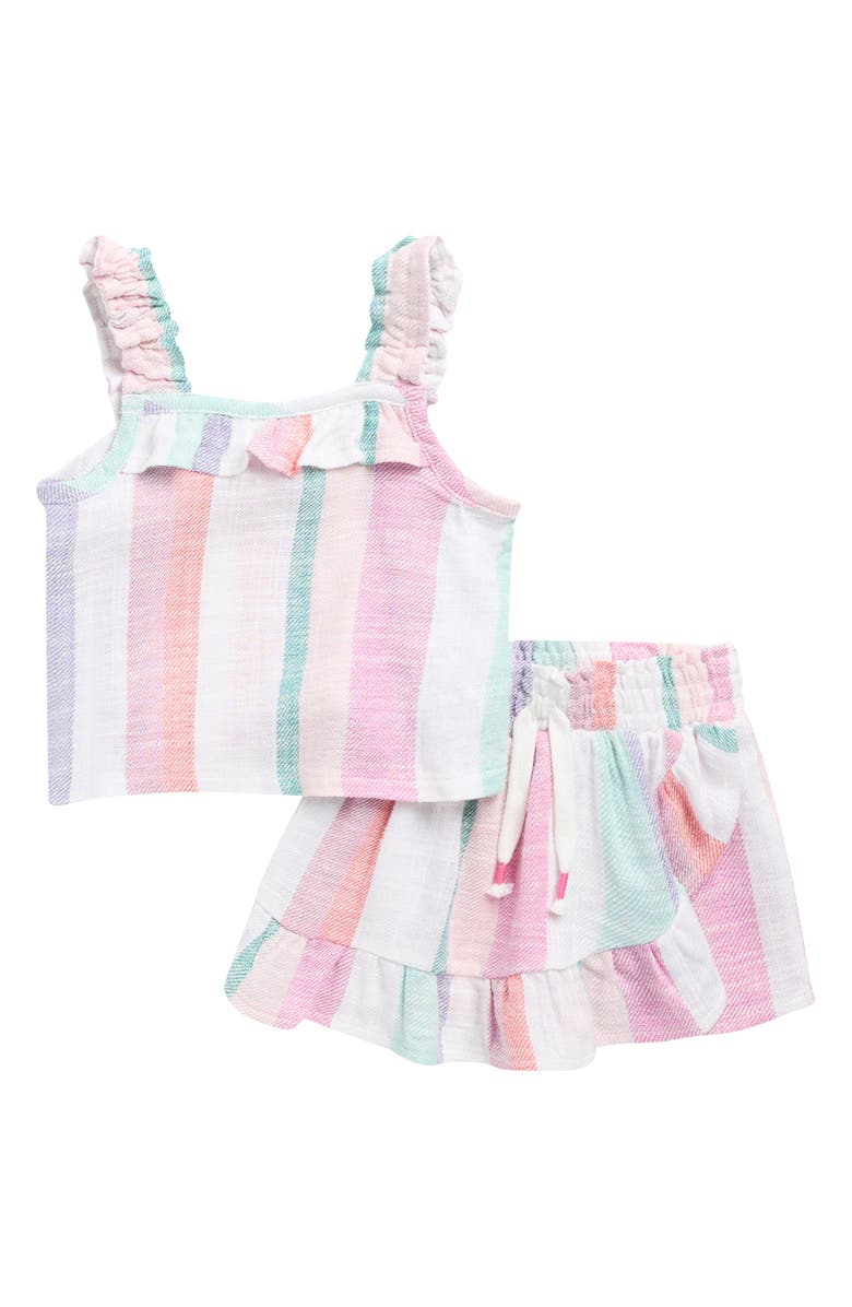 Splendid Cotton Candy Tank & Skirt Set, Main, color, Painterly Stripe