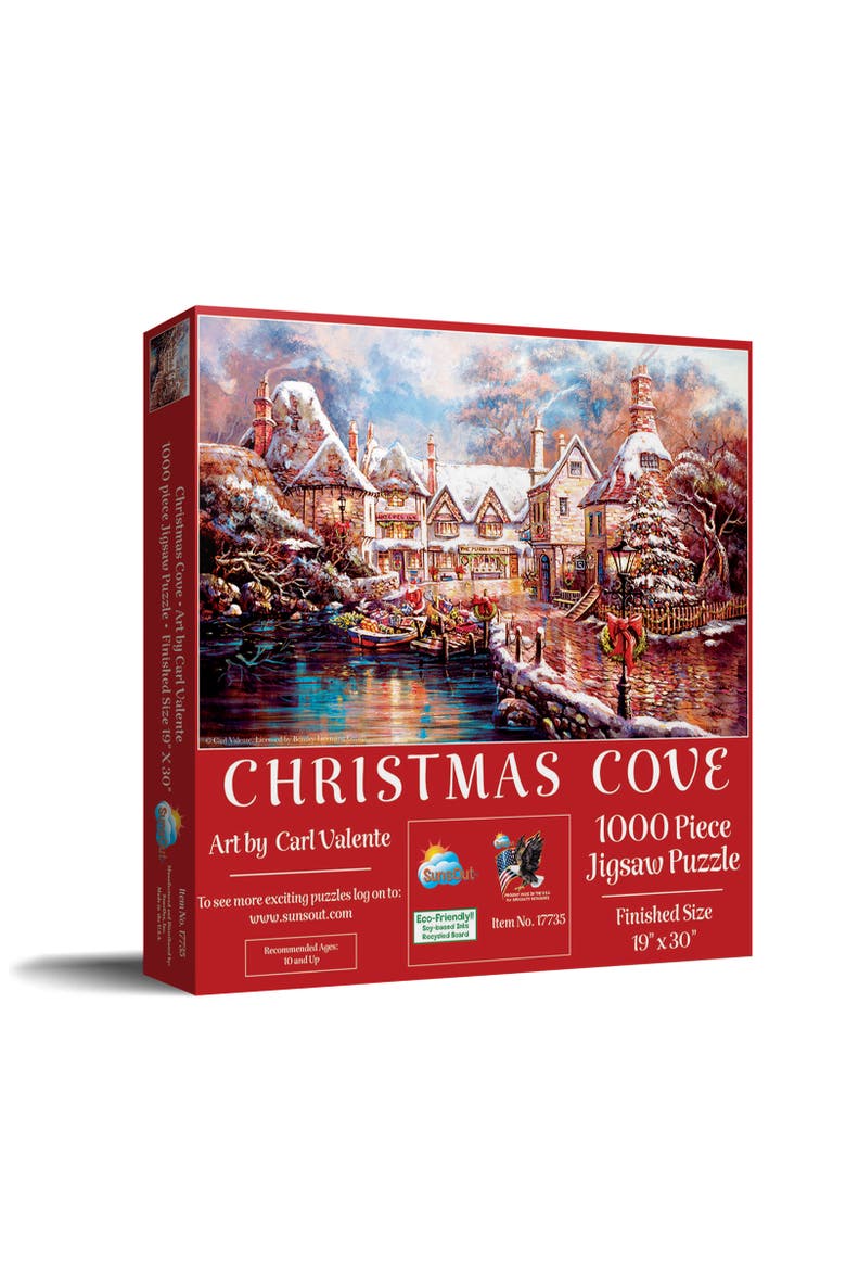 Christmas Cove 1000 piece Jigsaw Puzzle for Adults, Main, color, Multicolor