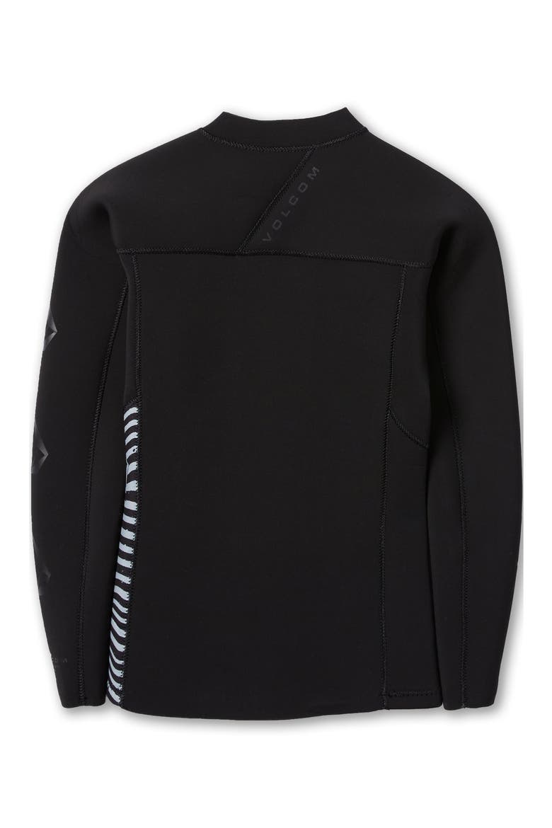 Stone Zip Neoprene Jacket, Alternate, color, BLACK