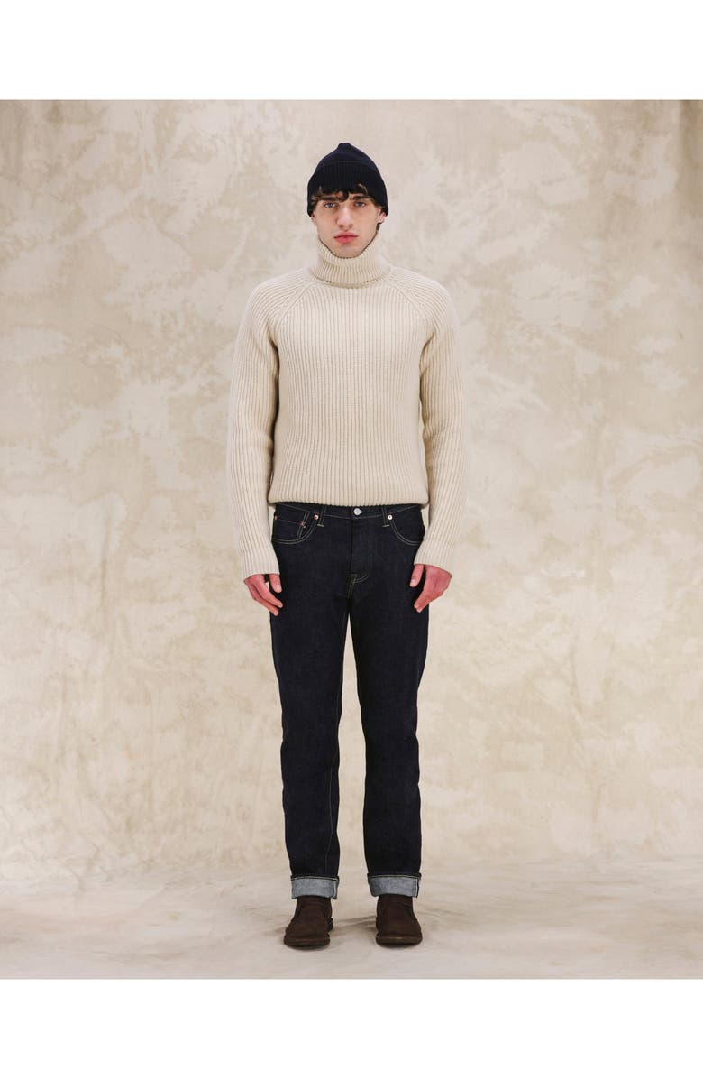 Fortela 356 Jaky Japan Selvedge 5-Pocket Regular Fit Indigo Rinse Denim, Alternate, color, Blue