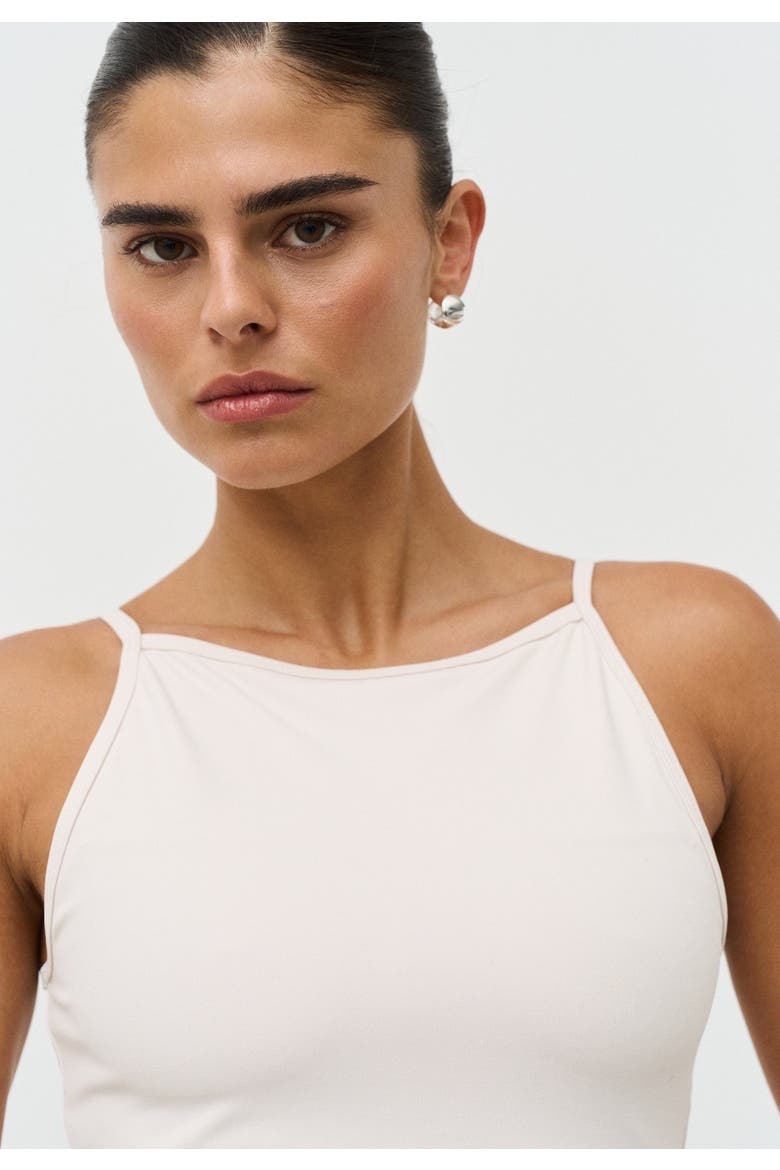 Softsculpt High Neck Top, Alternate, color, Marshmallow