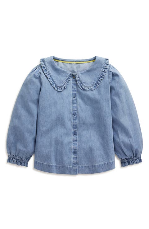 Kids' Cotton Chambray Button-Up Shirt (Toddler, Little Kid & Big Kid)