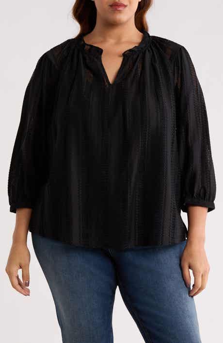 Vince Camuto Raglan Sleeve Peasant Top