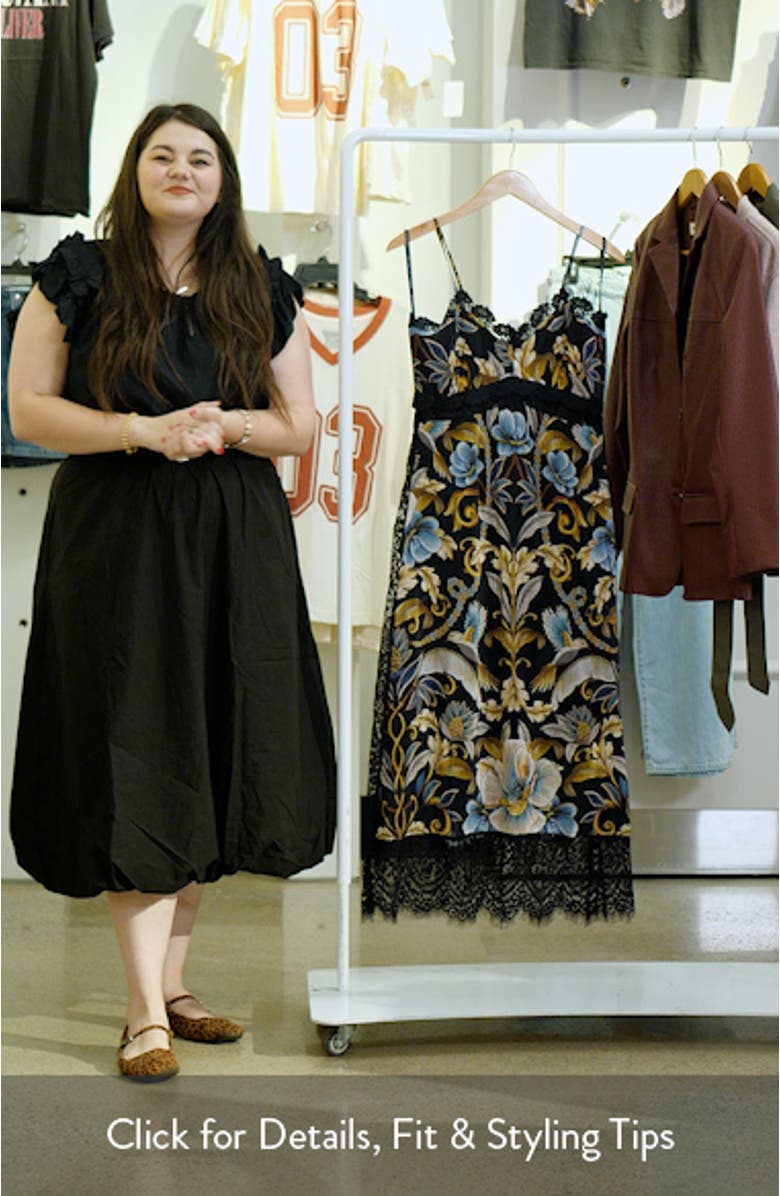 Snake Garden Print Maxi Dress, sales video thumbnail