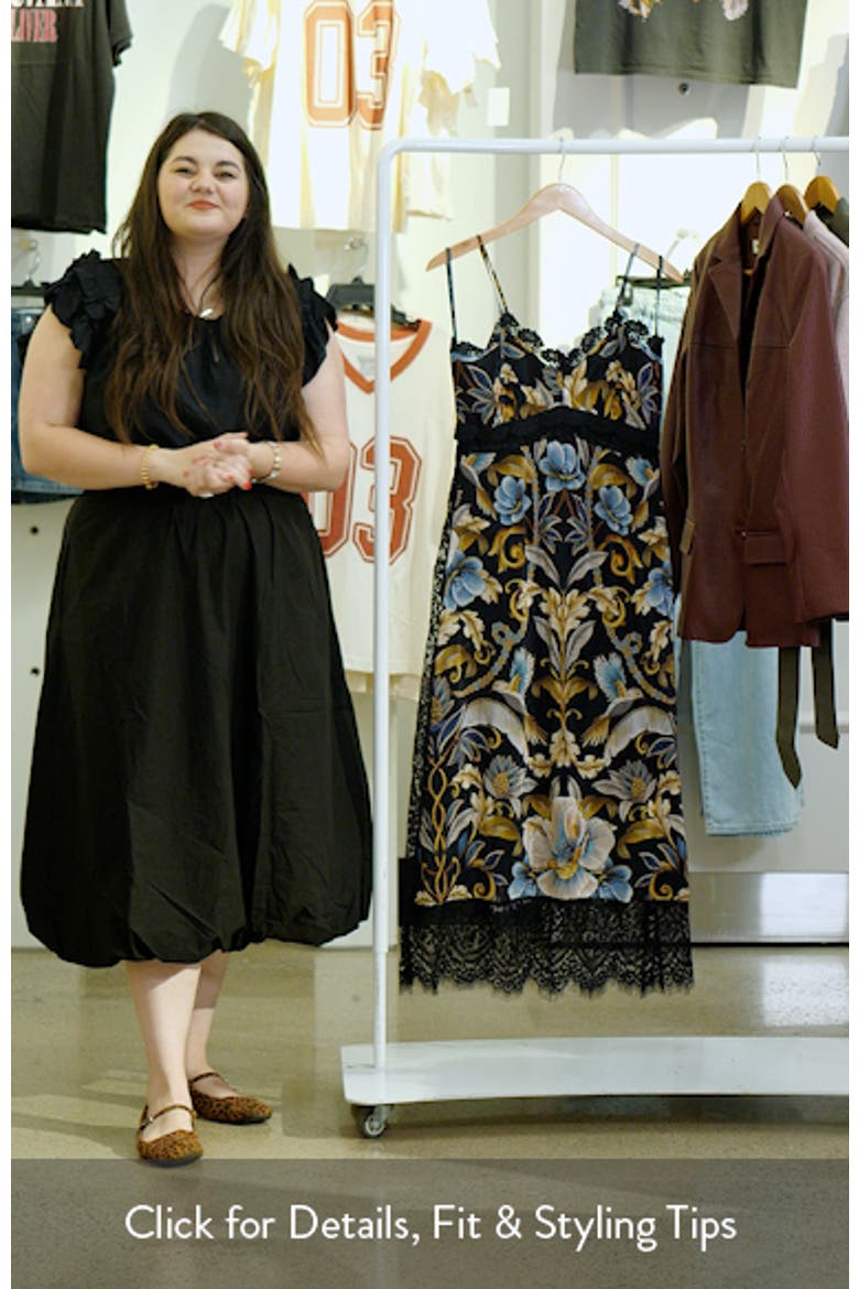 Snake Garden Print Maxi Dress video