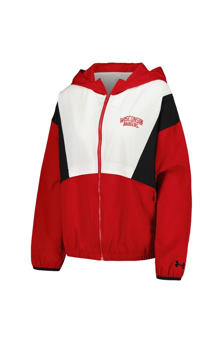 Under Armour Women's Under Armour Red/White Wisconsin Badgers Game Day Full-Zip Jacket, Alternate, color,