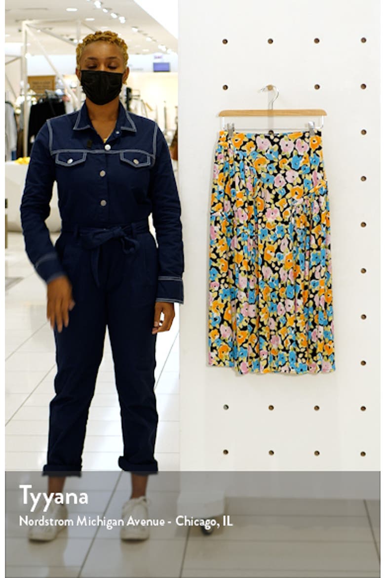 Paloma Floral Jersey Skirt video