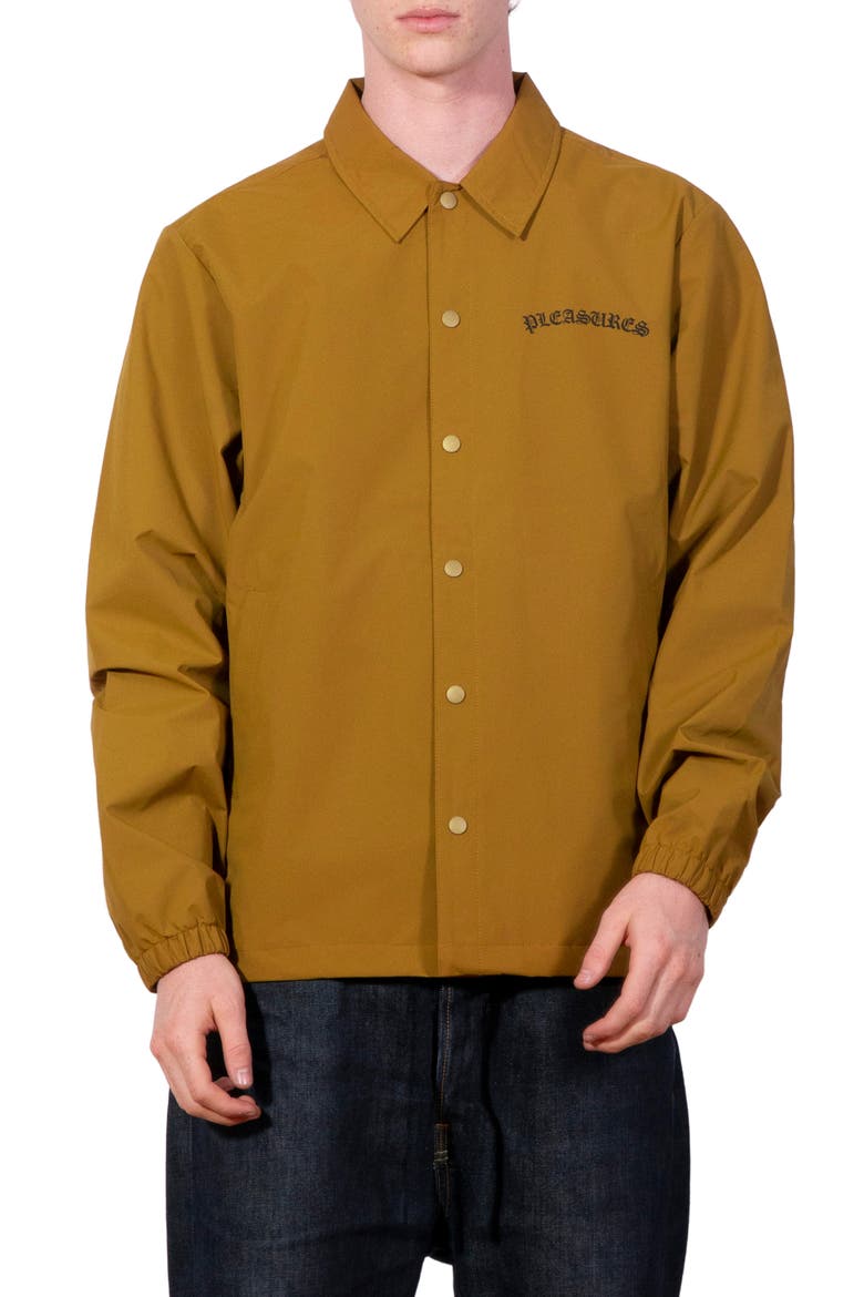 Neural Logo Graphic Coach's Jacket, Main, color, BROWN