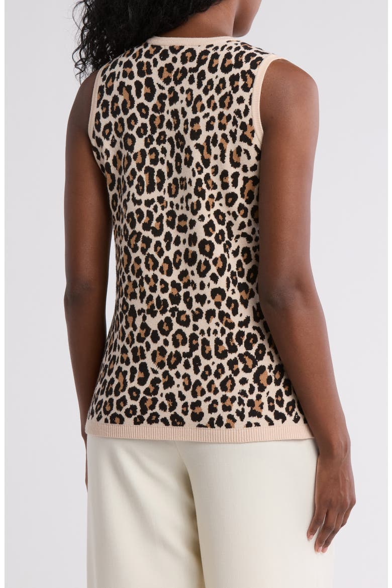 Pandora Double Knit Sweater Vest, Alternate, color, KIERA LEOPARD