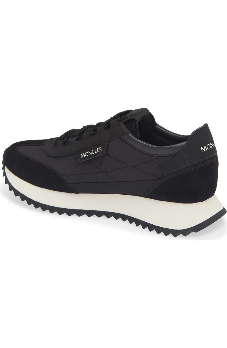 Moncler Pacey2 Suede & Nubuck Sneaker, Alternate, color, Black