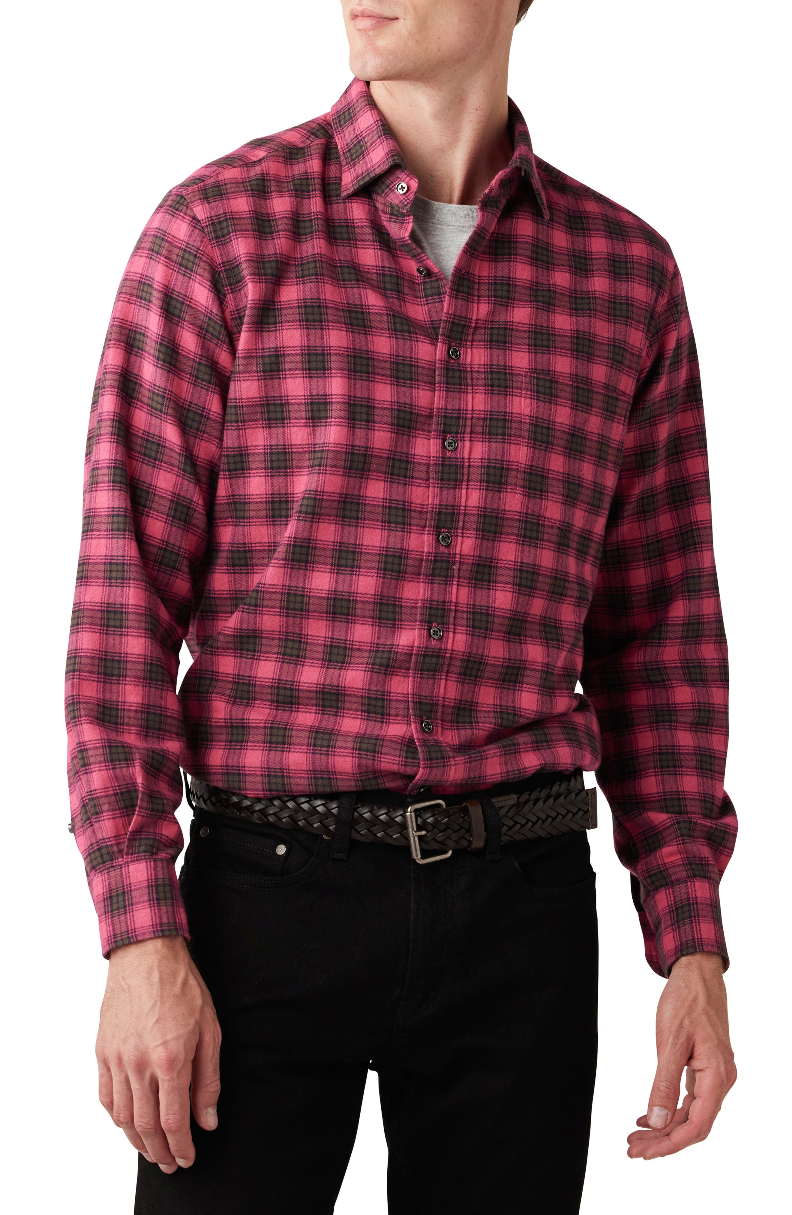 Rodd & Gunn Radbrook Sports Fit Plaid Flannel Button-Up Shirt
