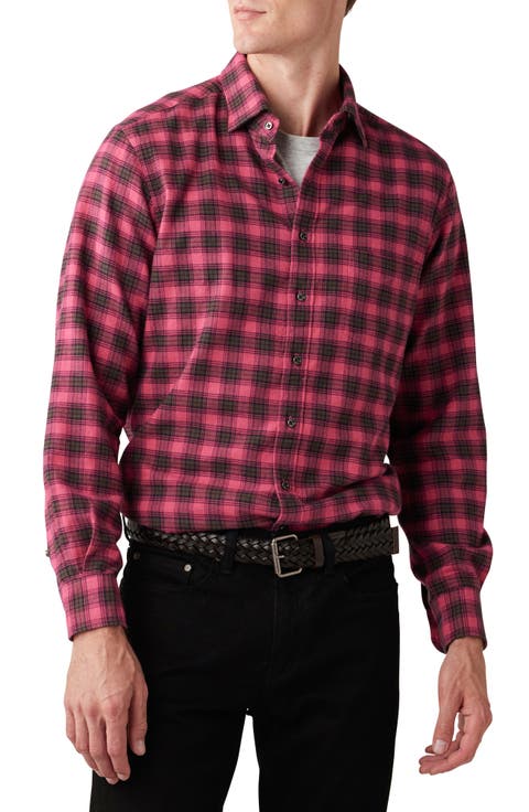 Radbrook Sports Fit Plaid Flannel Button-Up Shirt