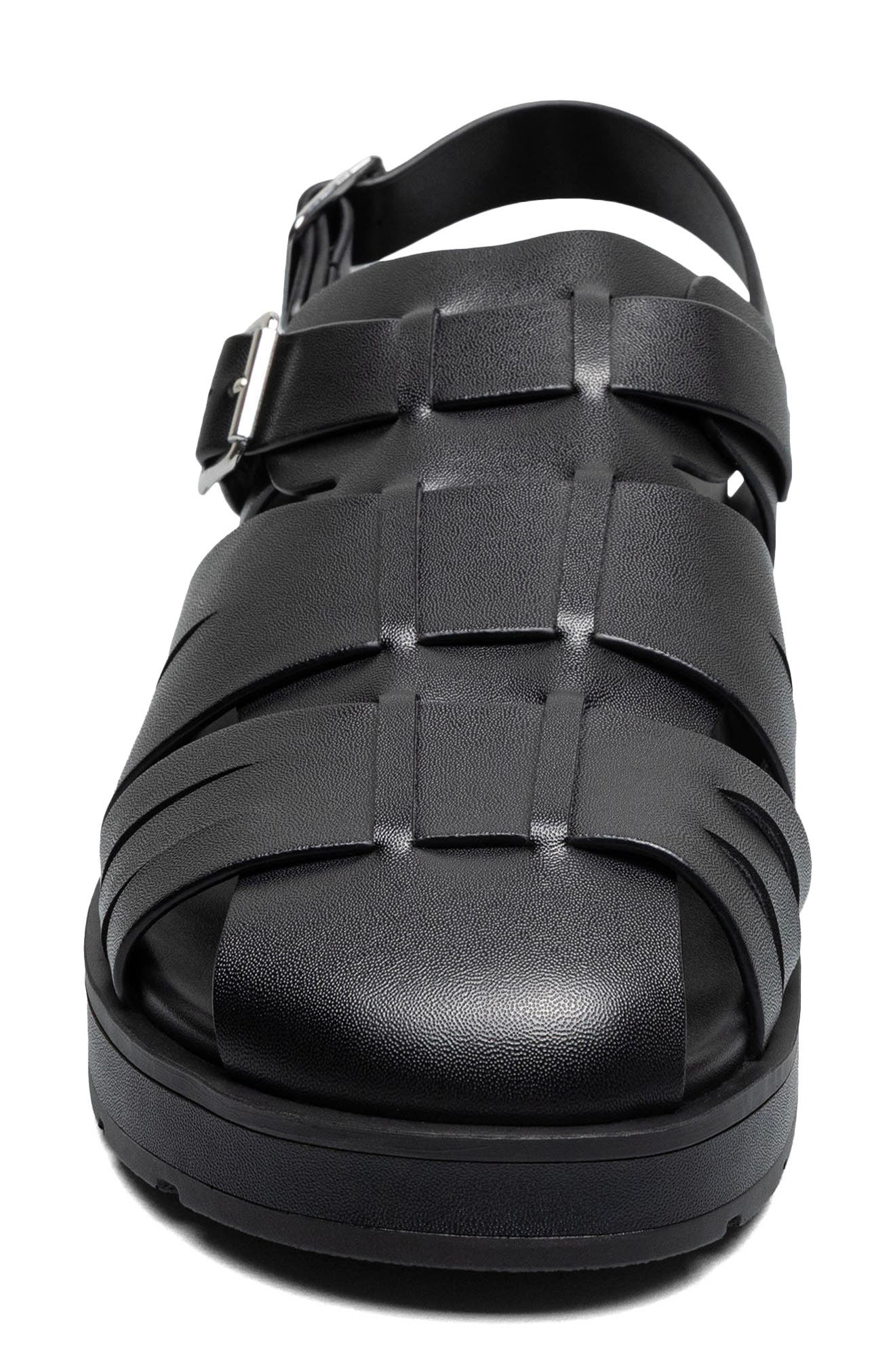 Stacy Adams Largo Fisherman Sandal, Alternate, color, Black