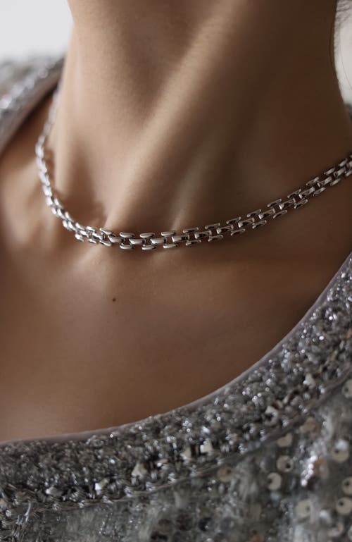 Rc Retro Chic Rome Chain Necklace In Silver