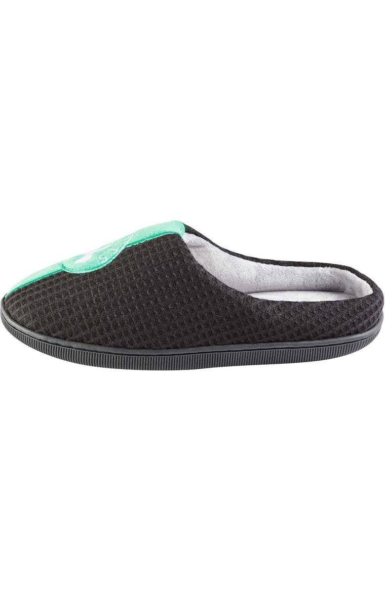 FOCO Men's FOCO Black Boston Celtics Team Stripe Memory Foam Slide Slippers, Alternate, color,