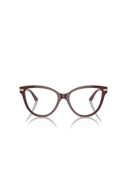 Jimmy Choo 54mm Cat Eye Optical Glasses In Brown