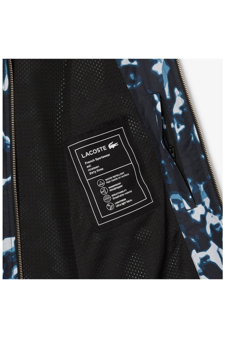 Elevated Tennis Water Repellent Zip Jacket, Alternate, color, BLACK/ LIMESTONE-CALLUNA
