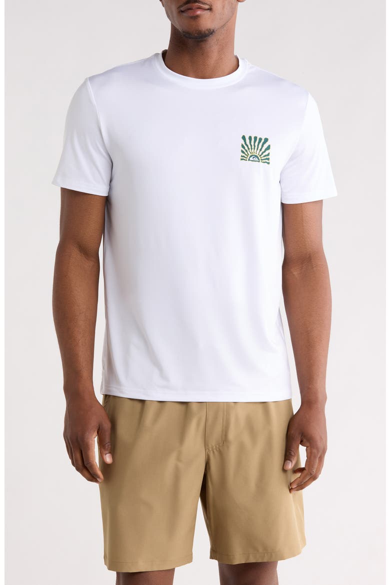 Sunday Palms UPF 50+ T-Shirt, Main, color, WHITE