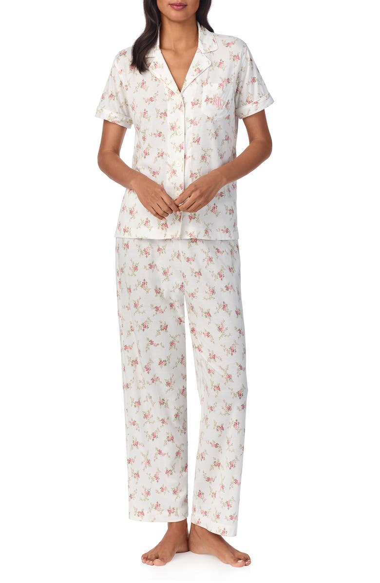Lauren Ralph Lauren Print Pajamas, Main, color, 