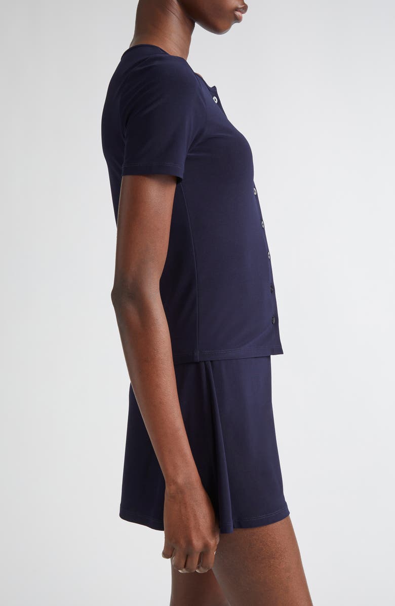 Sandy Liang Ella Jersey Top, Alternate, color, Navy