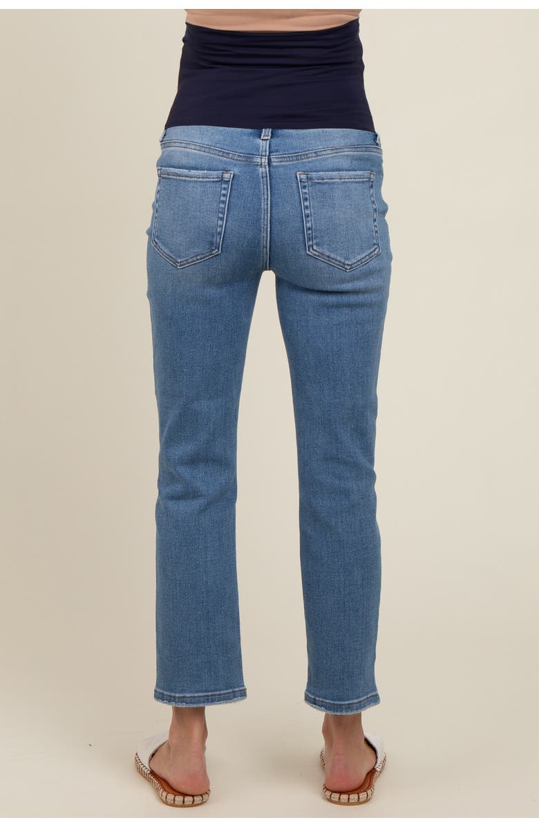 PinkBlush Slim Straight Maternity Ankle Crop Jeans, Alternate, color,