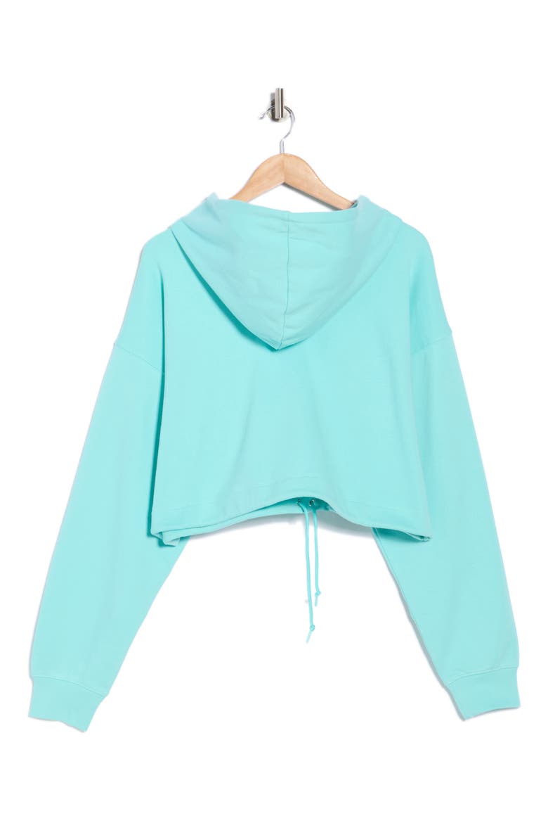 Candy Wash Crop Hoodie, Alternate, color, POOL005
