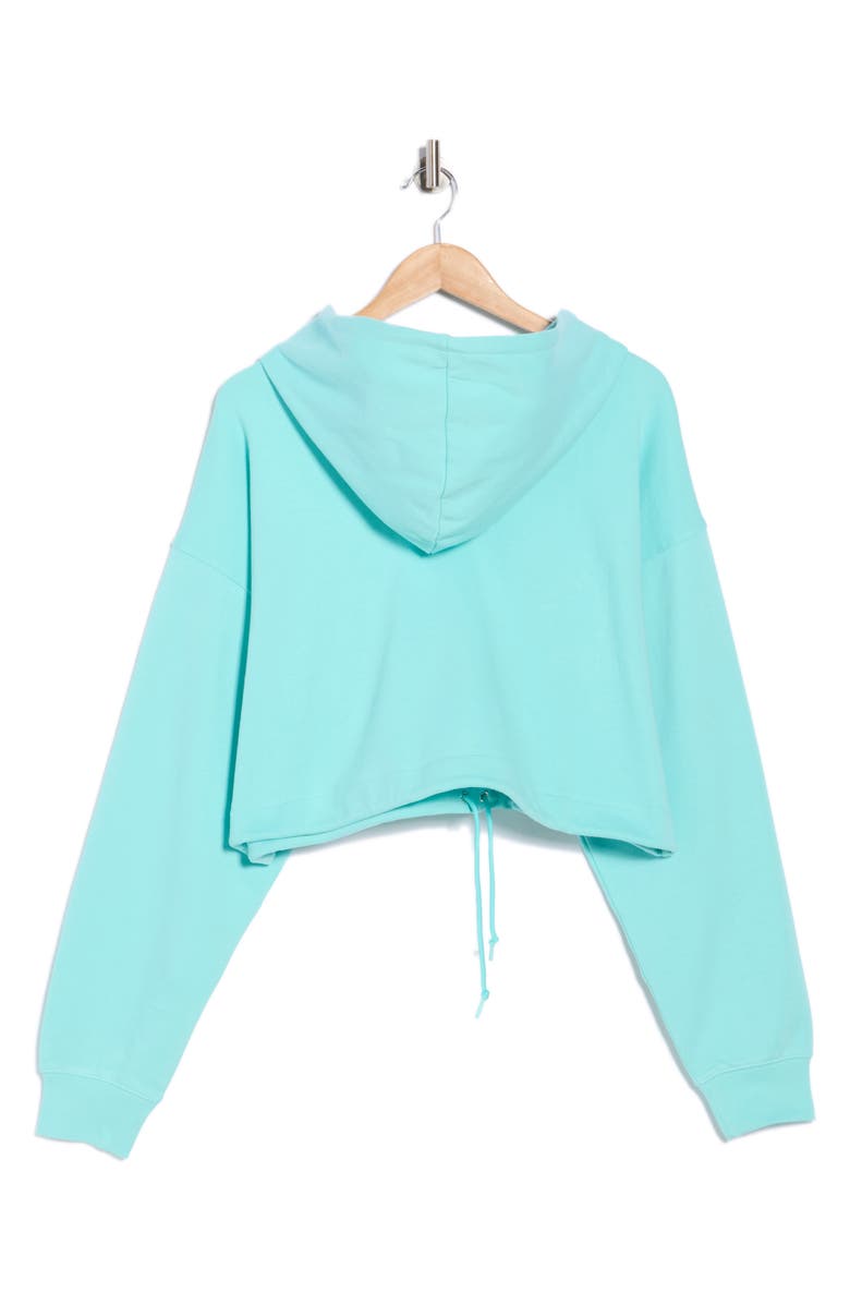 Good American Candy Wash Crop Hoodie, Alternate, color, Pool005