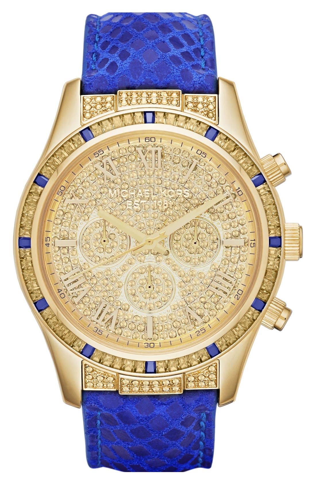 MICHAEL Michael Kors Michael Kors 'Layton' Pavé Dial Chronograph Watch ...