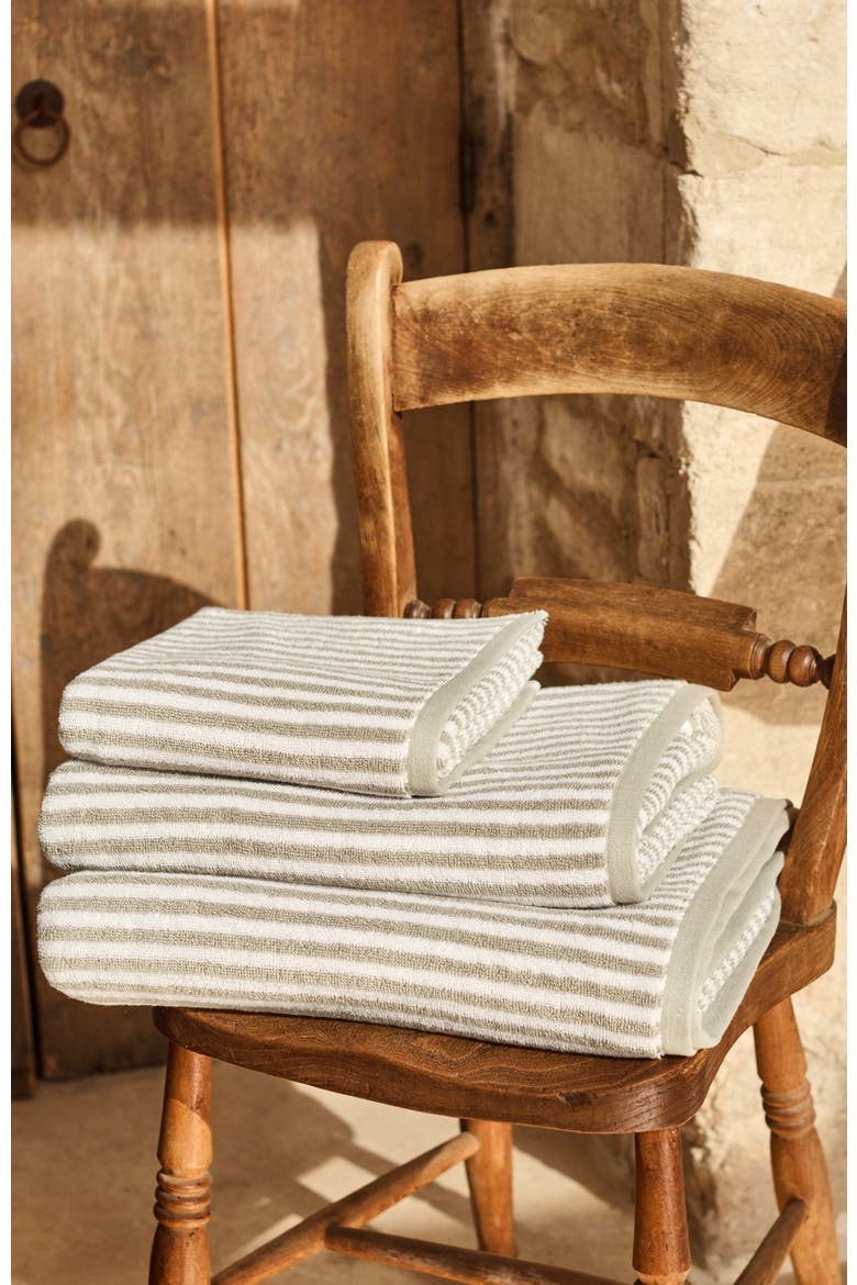 Portobello Stripe Coastal Inspired Hand Towels, Alternate, color, Birch