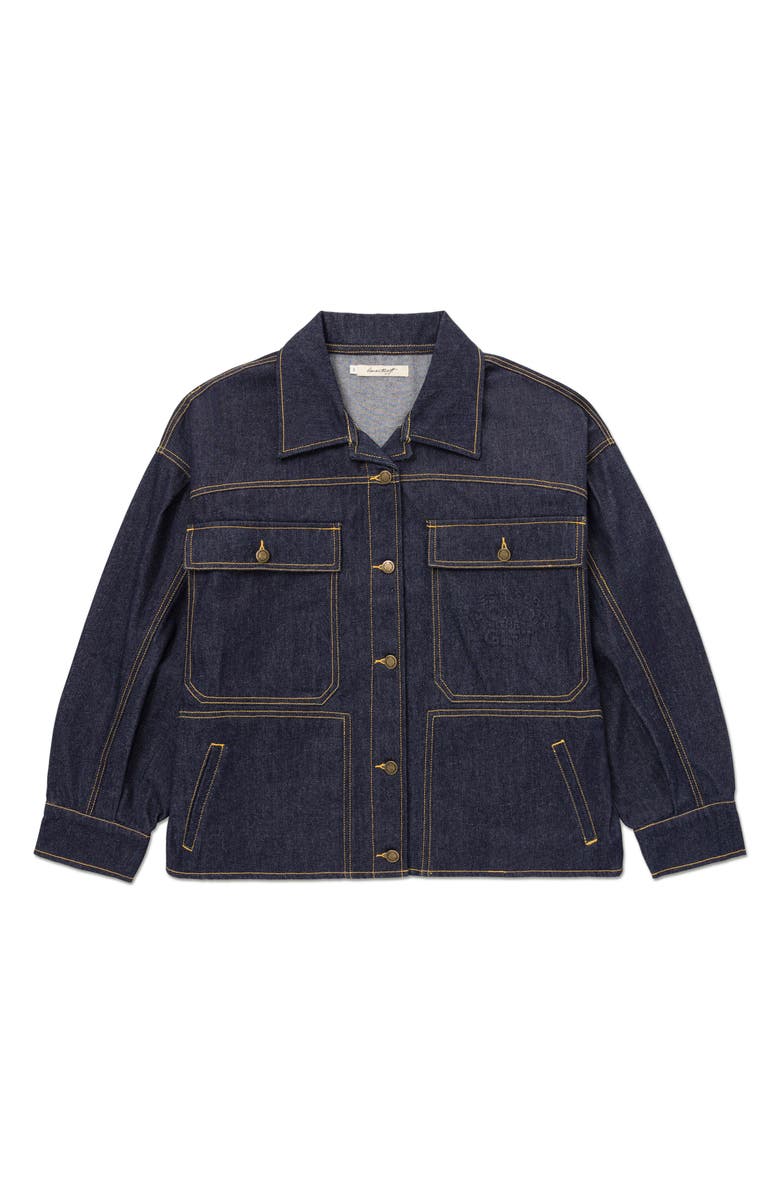 HONOR THE GIFT Oversize Carpenter Jacket, Main, color, Indigo