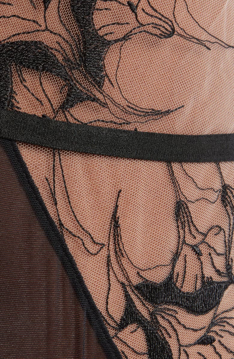 Bluebella Kalmia Embroidered Mesh Teddy, Alternate, color,