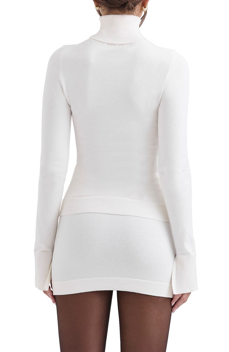 HOUSE OF CB Hazel Cotton & Cashmere Blend Sweater, Alternate, color, Ivory