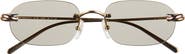 Cartier 55mm Frameless Rectangular Sunglasses