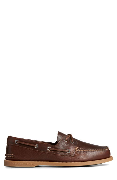 Sperry Authentic Original 2-eye Boat Shoe In Dark Tan