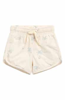 Palm Print Swim Trunks
