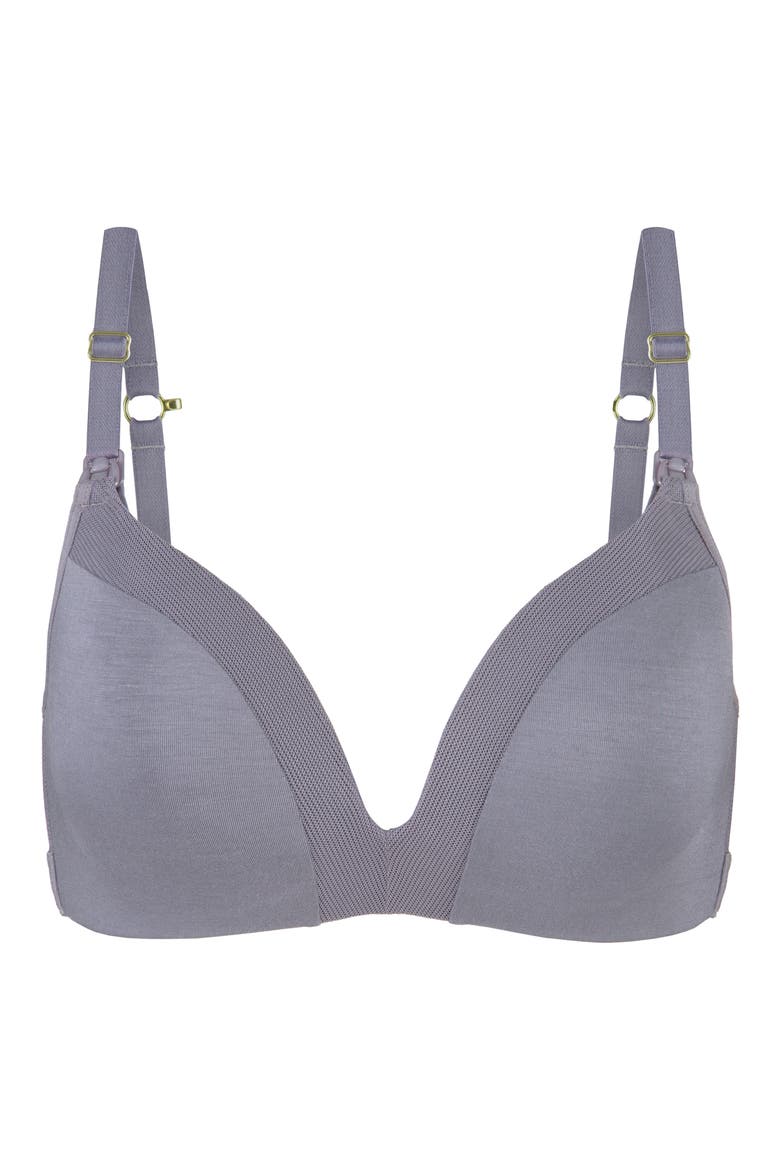 The No-Wire Nursing Bra, Alternate, color, SMOKE