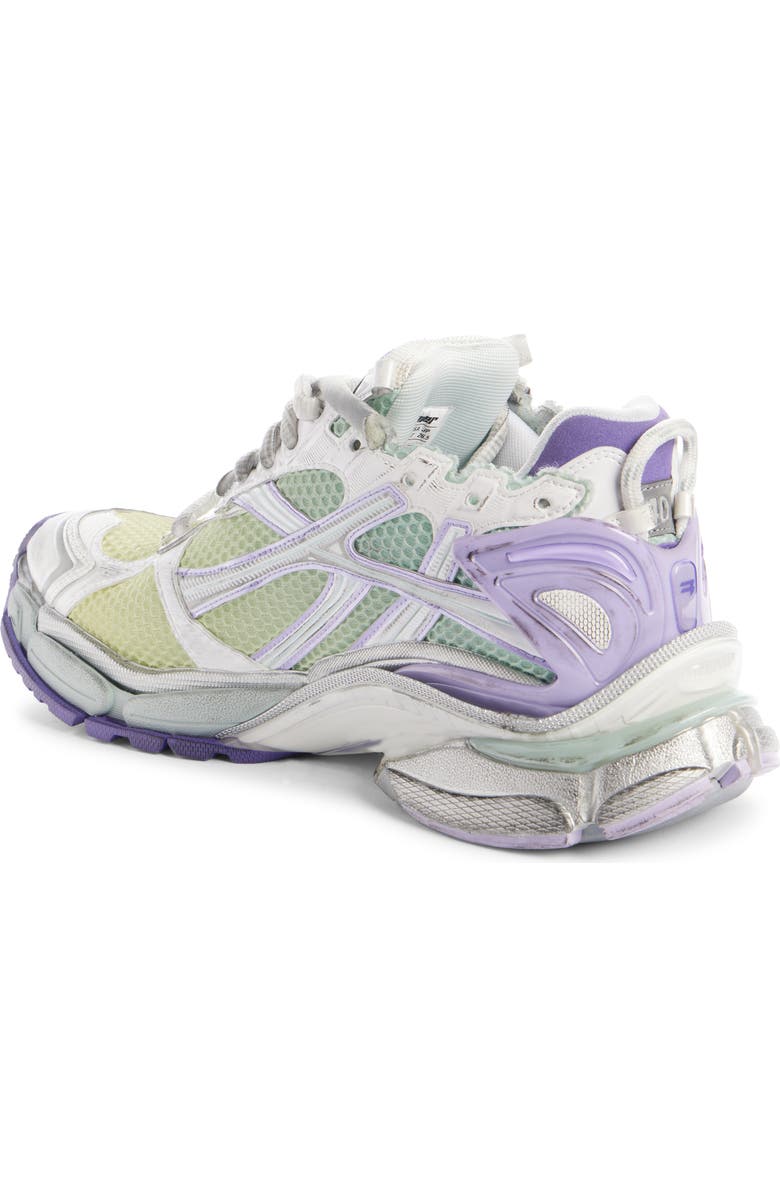 Balenciaga Runner Sneaker, Alternate, color, White/ Grey/ Purple/ Yellow